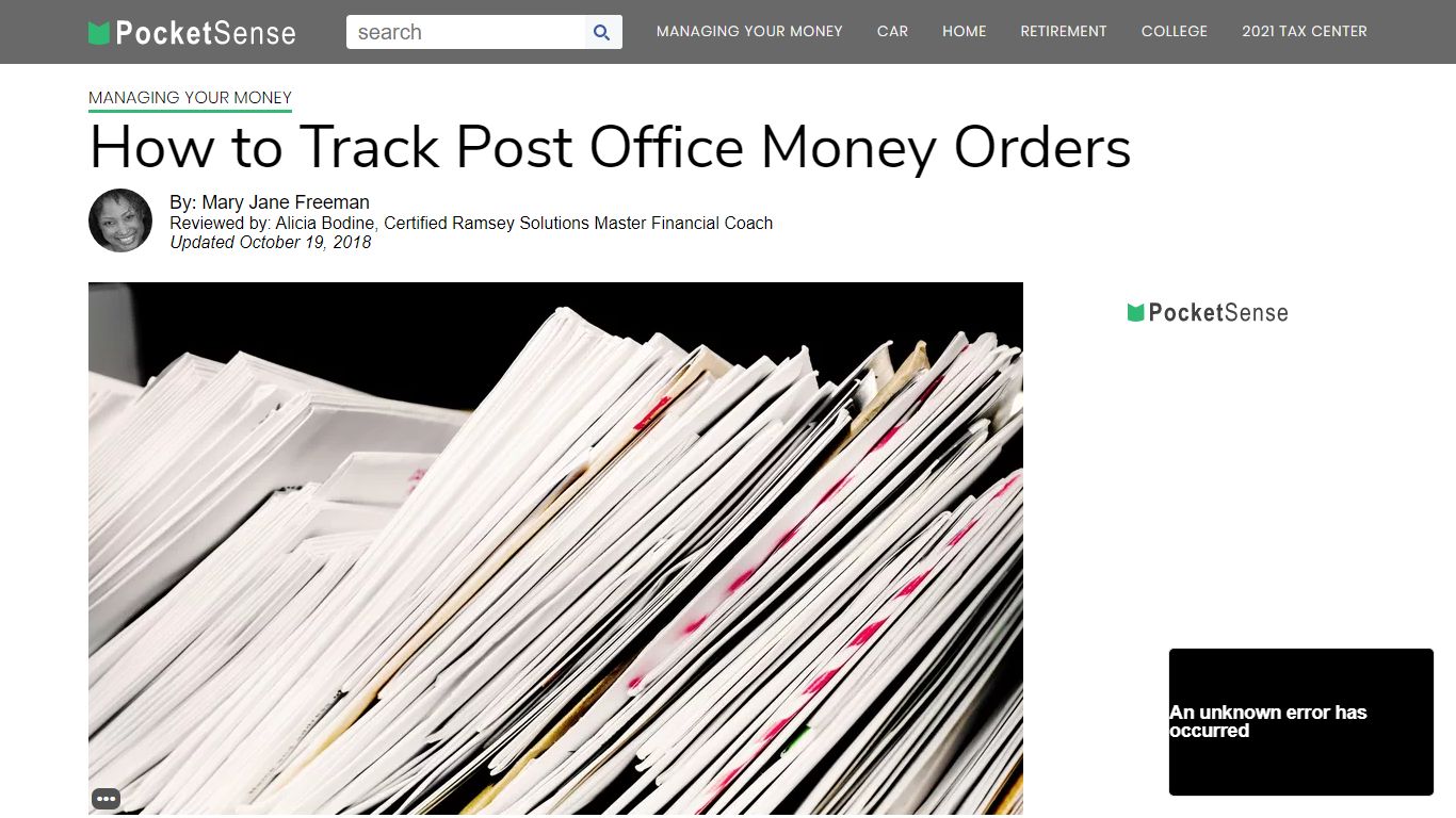 How to Track Post Office Money Orders | Pocketsense