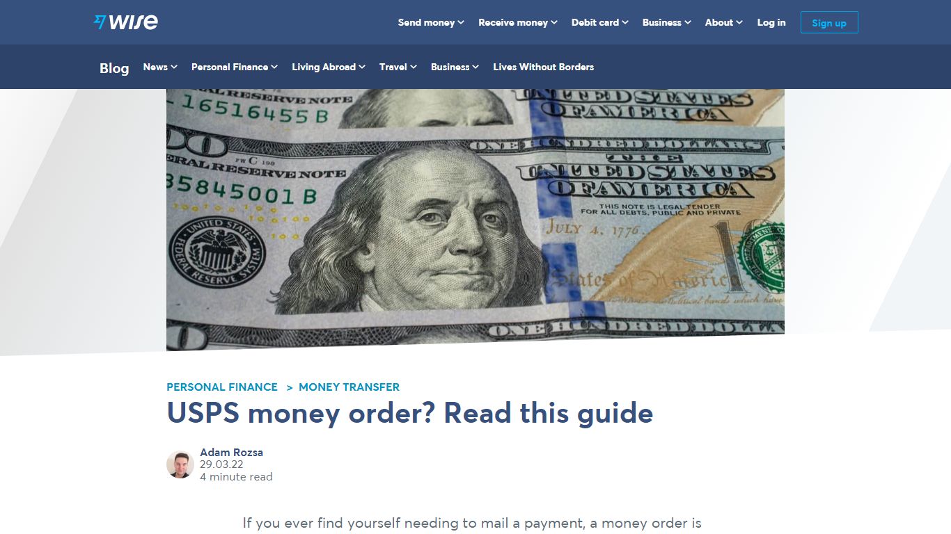 USPS money order? Read this guide - Wise, formerly TransferWise